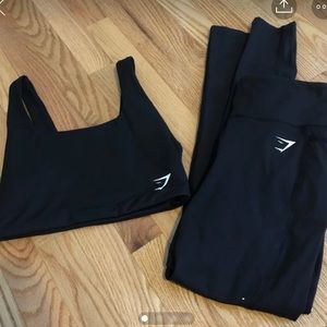 black gym shark set